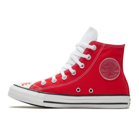 Converse Chuck Taylor All Star Canvas Shoes Women's High-top Red And White