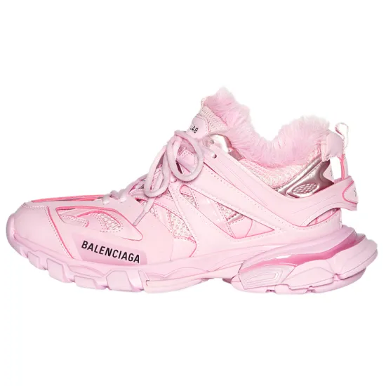 Balenciaga Track Fake Fur Pink Women's