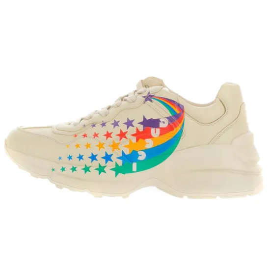 GUCCI Rhyton Chunky Sneakers Women's Low-Top White/Multicolor