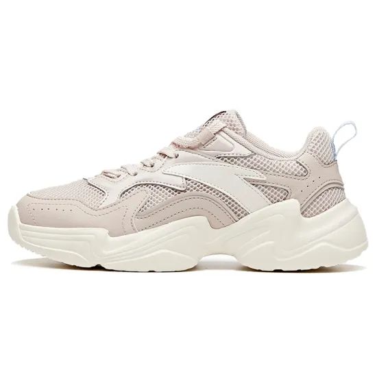 ANTA Chunky Sneakers Women's Low Top Lotus Root Gray