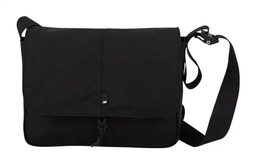 New Balance Polyester Shoulder Bag, Crossbody Bag Unisex Black