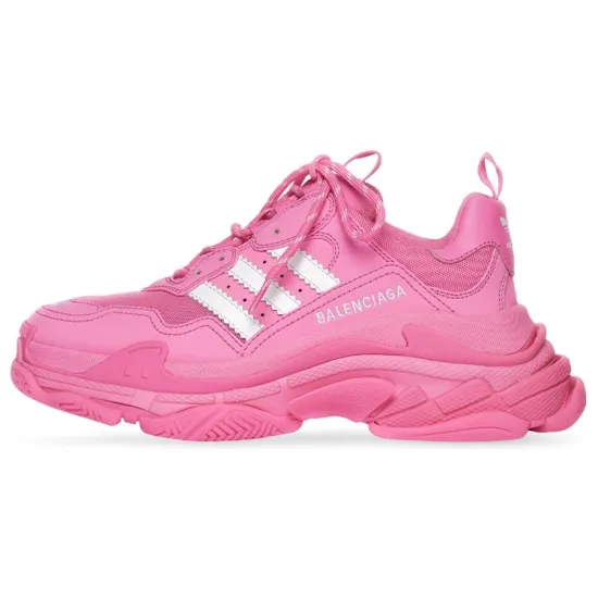 Balenciaga X Adidas Triple S Neon Pink Women's