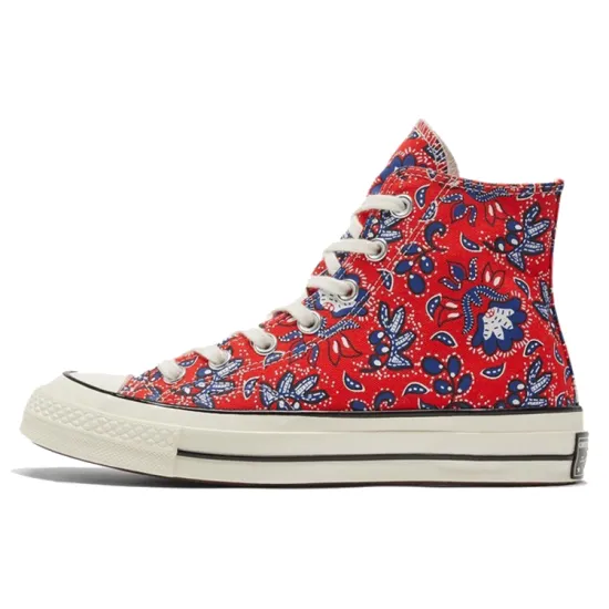 Converse Chuck Taylor All Star 70 Hi Paisley Habanero Red
