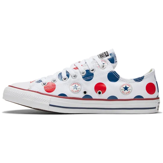 Converse All Star Canvas Shoes Unisex Low-top White/Red/Blue