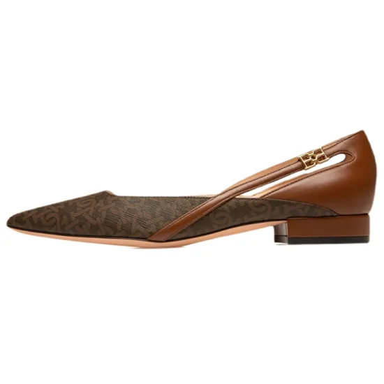BALLY Elsa Flat Women's Casual Shoes Women's Brown