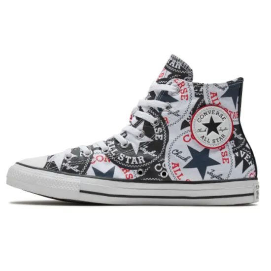Converse All Star Canvas Shoes Unisex High-top Black/White/Red