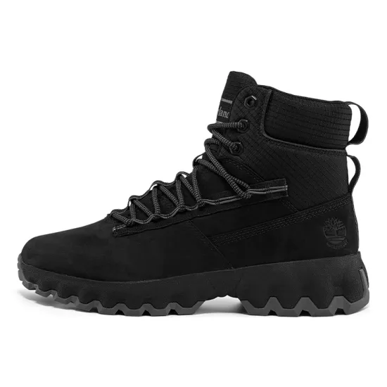 Timberland Greenstride Edge Waterproof Wide Fit Boots 'Black Nubuck'