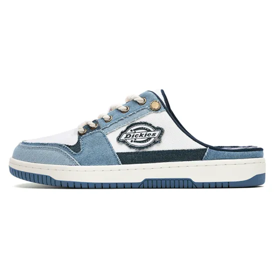 Dickies Canvas Shoes Men Low-Top Light Blue/White