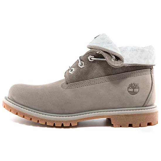 Timberland Roll Top Boots Basic 'Medium Grey With Light Grey' Women's