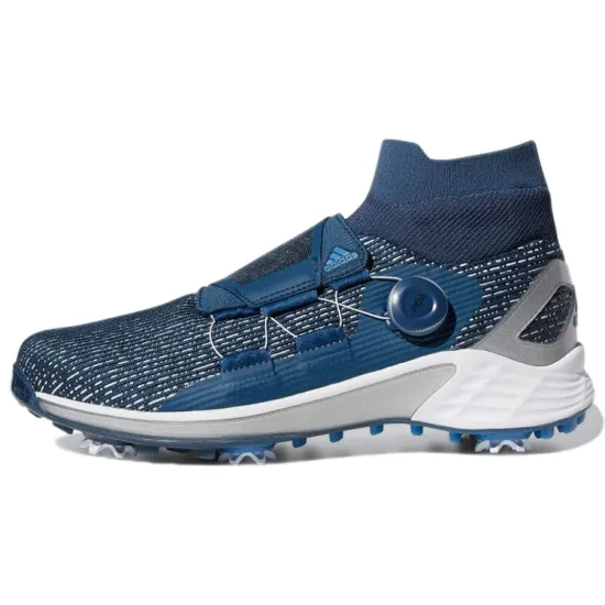 Adidas Zg21 Motion Primegreen Boa Mid Golf Crew Navy Silver Metallic Cloud White
