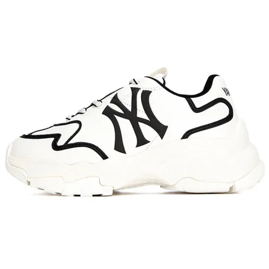 MLB Big Ball Chunky Chunky Sneakers Unisex Low Top White/Black