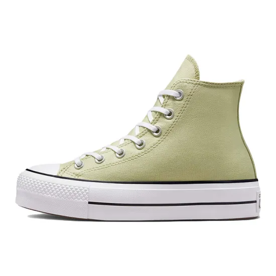 Converse Chuck Taylor All Star Lift Platform Seasonal Color Olive Aura White Women's