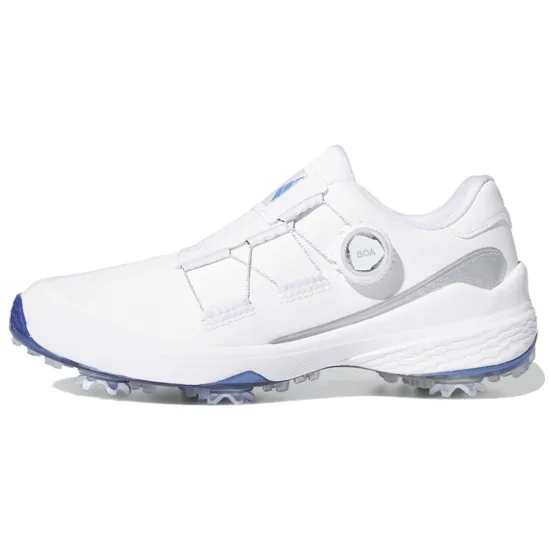 Adidas ZG23 BOA Golf Cloud White Blue Fusion Met. Silver Metallic Women's