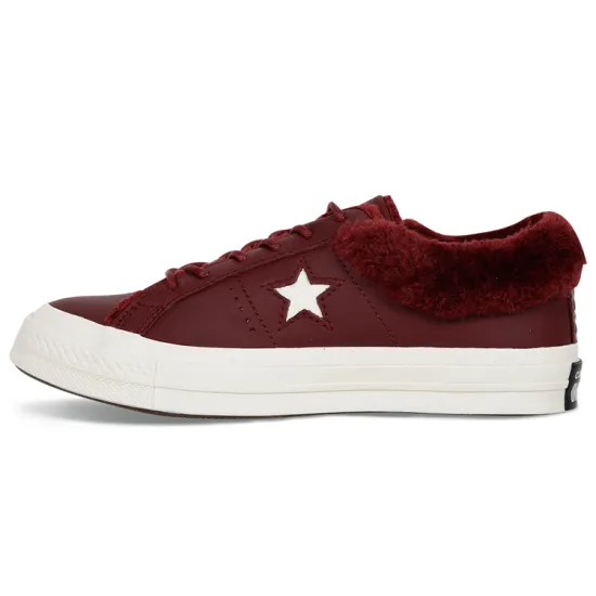 Converse One Star Canvas Shoes Unisex Low-top Shadow Red