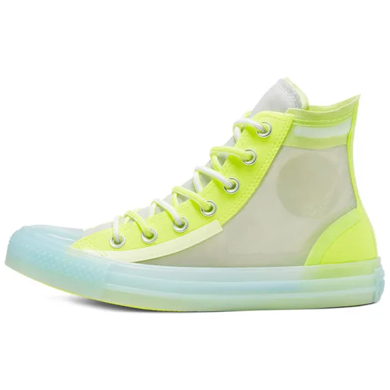 Converse Chuck Taylor All Star Canvas Shoes Women's High-top Lemon Yellow/blue/white