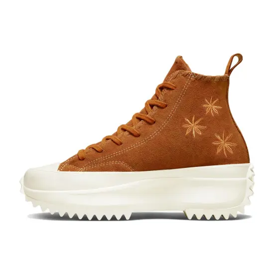 Converse Run Star Hike Platform Hi Embroidered Floral Amber