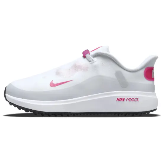 Nike React Ace Tour Golf Shoes Women's Low-top White/pink/red