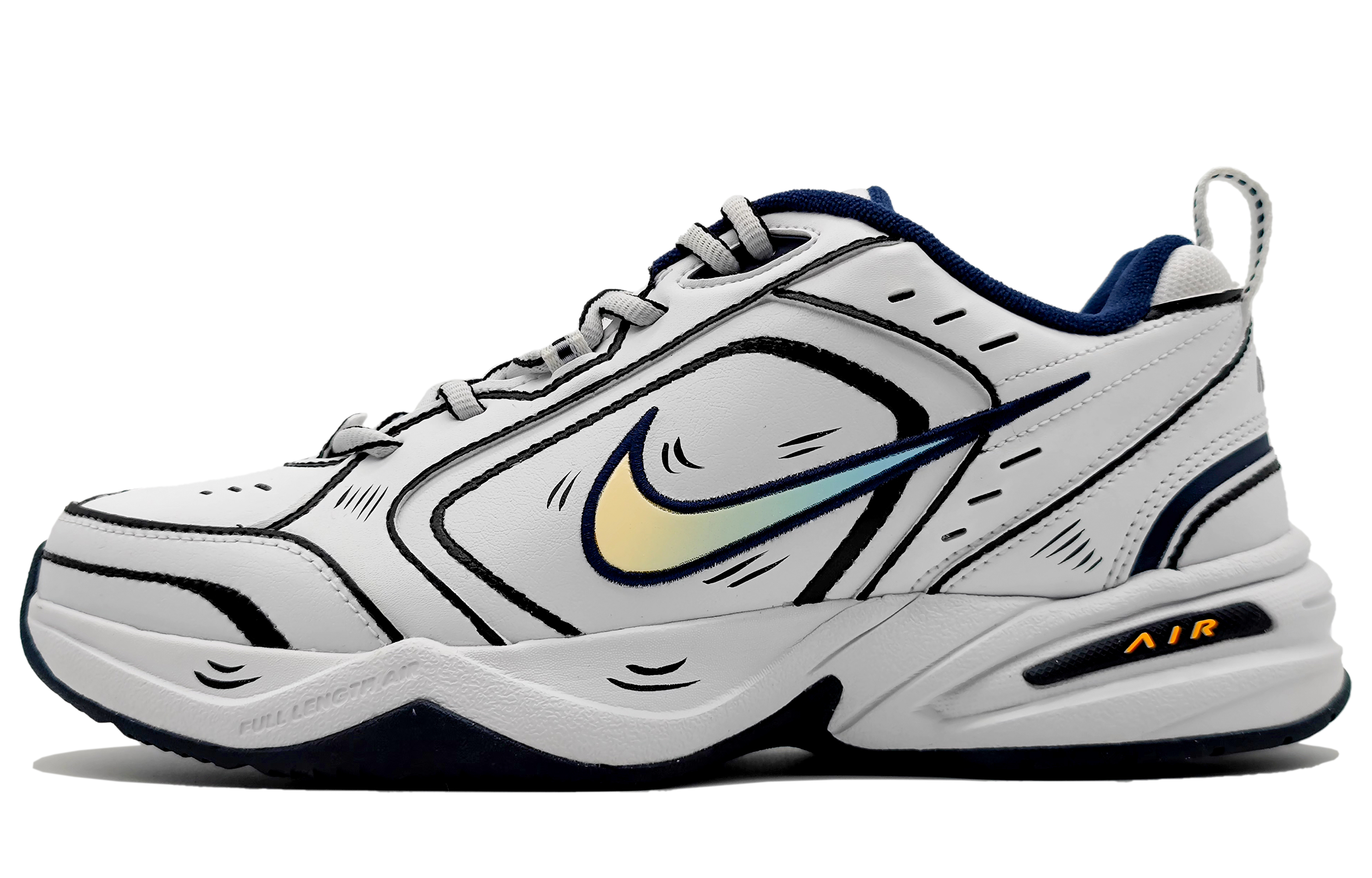 Nike Air Monarch 4 White Navy