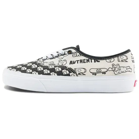 Vans Authentic Canvas Shoes Unisex Low-top Black/white