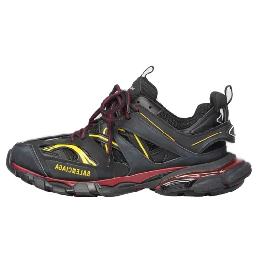 Balenciaga Track Trainers Black Bordeaux