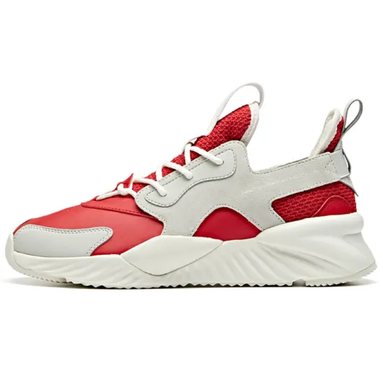 ANTA Life Collection Chunky Sneakers Men Low-Top Red Gray