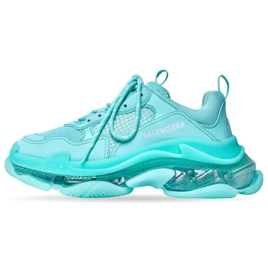 Balenciaga Triple S Clear Sole Blue Women's