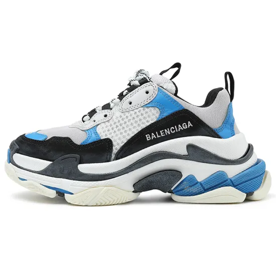 Balenciaga Triple S Chunky Sneakers Women's Low-Top White Blue
