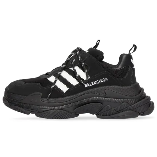 Balenciaga X Adidas Triple S Black White