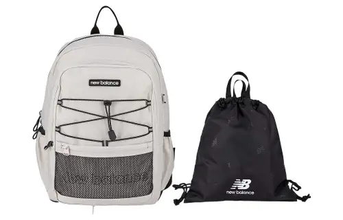 New Balance Polyester Backpack Regular Men's Beige