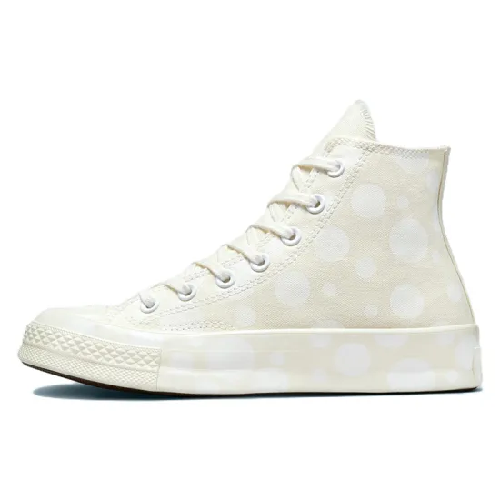 Converse Chuck Taylor All Star 70 Hi Polka Dots Egret White Egret Women's