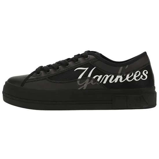 MLB Playball Canvas Shoes Unisex Low-Top Black