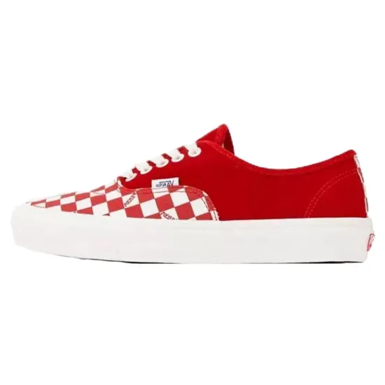 Vans Authentic OG LX 'Racing Red Checkerboard Toe'