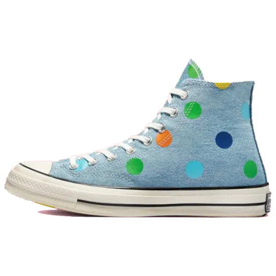 Converse Chuck Taylor All Star 70 Hi Golf Wang Denim Polka Dots