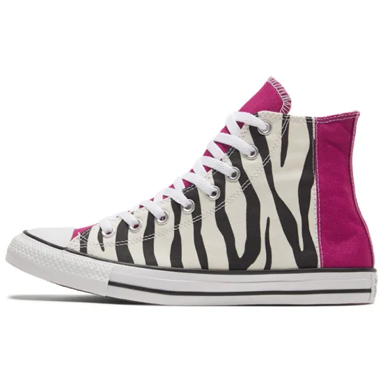 Converse Chuck Taylor All Star Canvas Shoes Unisex High-top Purple-red, Black-white
