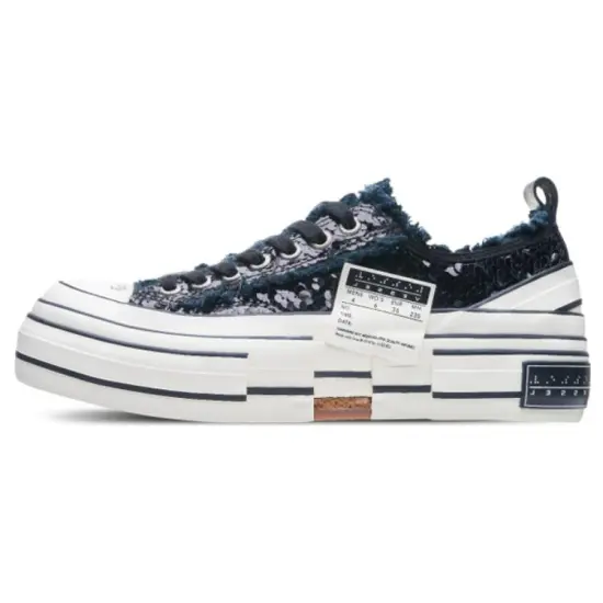 VESSEL Dark Queen Anti-Slip Wear-Resistant Low-Top Canvas Shoes Unisex Black