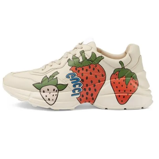 GUCCI Rhyton GUCCI Strawberry Sneakers Women's