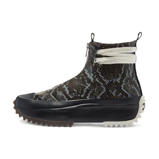 Converse Run Star Hike High Black Snakeskin