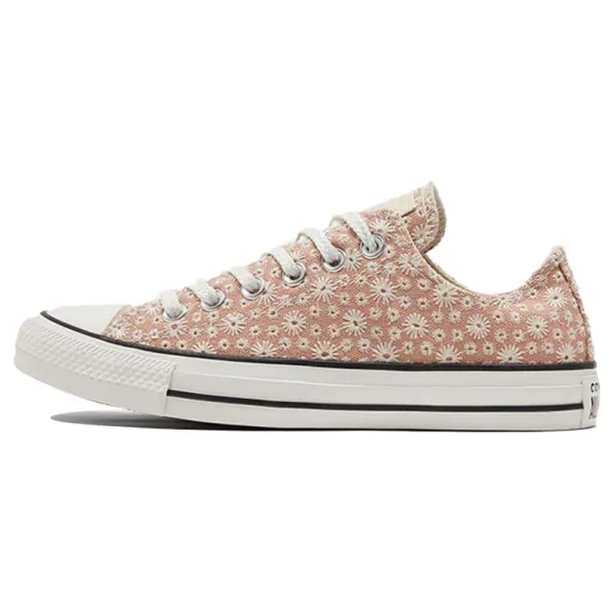 Converse Chuck Taylor All Star Canvas Shoes Women's Low-top Embroidery Powder