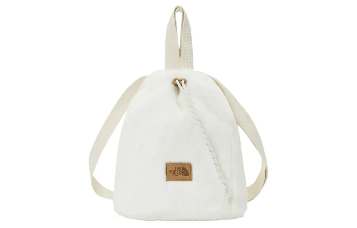 THE NORTH FACE 16L Bucket Bag Portable One Shoulder Crossbody Outdoor Bag Polyester White Unisex