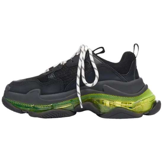 Balenciaga Triple S Black Yellow Fluo Women's