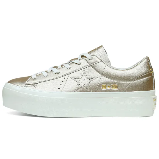 Converse One Star Women's Platform Ox 'Light Gold'