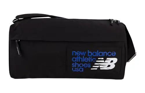 New Balance Polyester Shoulder Bag, Crossbody Bag Unisex Black