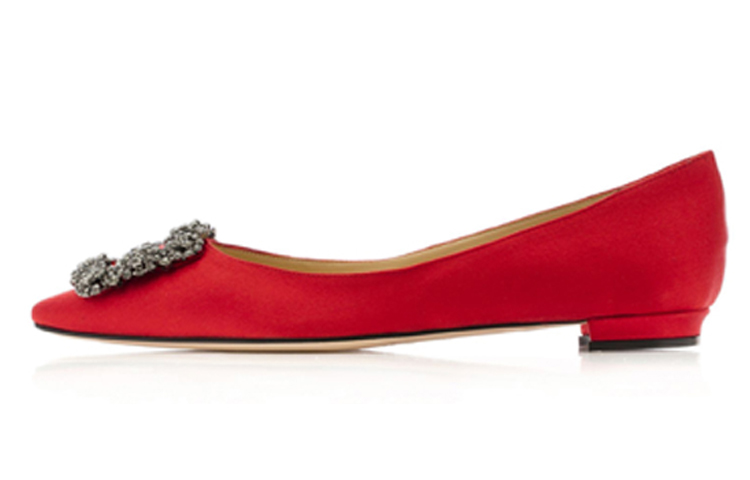 Туфли на низком каблуке Manolo Blahnik