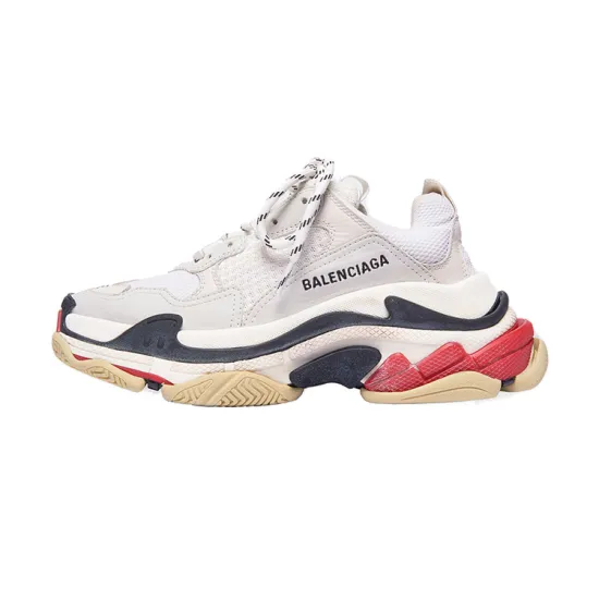 Balenciaga Triple S White Red Women's