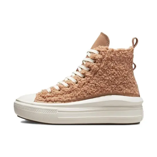 Converse Chuck Taylor All Star Women's Move Platform High 'Sherpa - Champagne Tan'