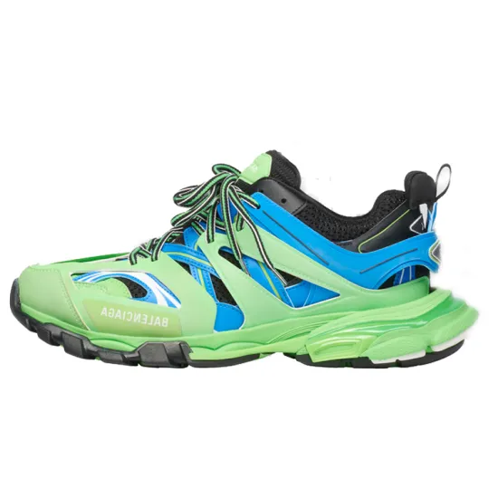 Balenciaga Track Trainers Green Blue