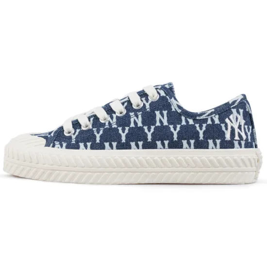 MLB Playball Canvas Shoes Unisex Low-Top Marine Blue
