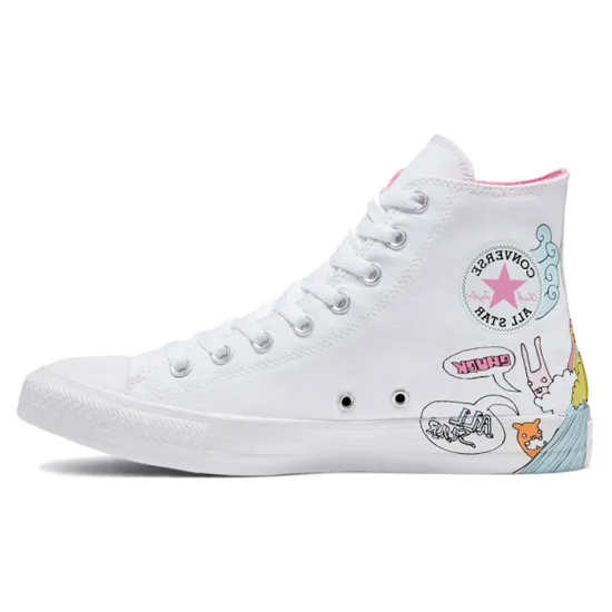 Kith X Disney X Converse Chuck Taylor All Star Canvas Shoes Unisex High-top White