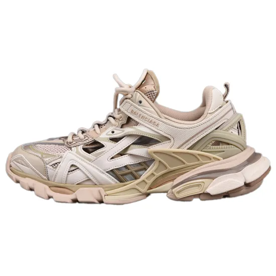 Balenciaga Track.2 Beige Metallic Women's