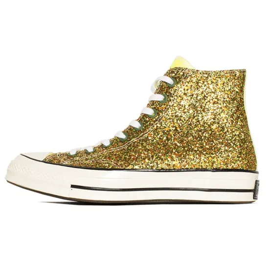 Converse Chuck Taylor All Star 70 Hi JW Anderson Glitter Gold Silver